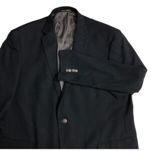 Pierre Laurant Blazer Men's Size 48R Navy Blue Jacket Sport‎ Coat Superior 150's